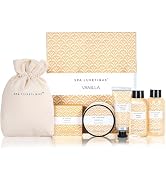 Spa Luxetique Spa Gifts for Women 6pc Vanilla Bath Sets Women Gift With Body Lotion, Shower Gel, ...