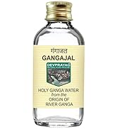 Devprayag Gangajal Holy Ganga Water from the Origin of River Ganga at Devprayag in Clear Glass Bo...