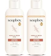 Soapbox Body Wash, Vanilla Bean & Fig Liquid Body Wash, Moisturizing Soap with Shea Butter, Vegan...