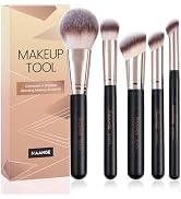 MAANGE Makeup Brush Set 5-Piece Professional Synthetic Makeup Brushes for Foundation, Blush, Powe...