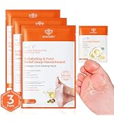 Modelones Foot Peeling Mask 3 Pack, Exfoliating Foot Mask for Dry Cracked Feet, Callus Dead Skin ...