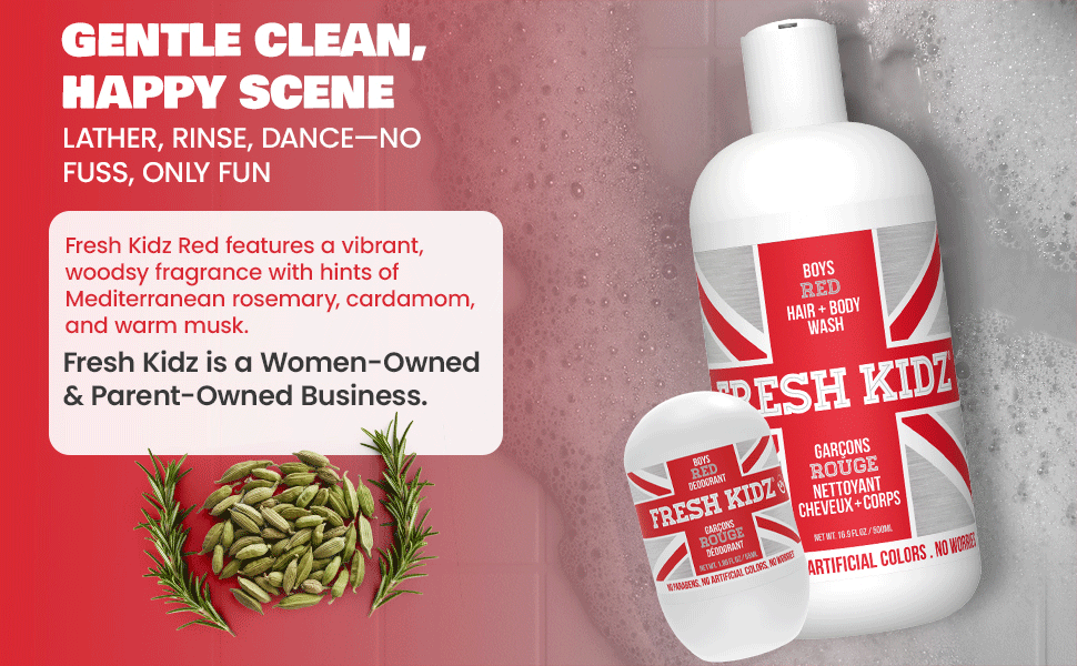 Teen Body Wash for teens deodorant body acne and breakouts 2-in-1 Kids Body Wash preteens