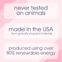 Fresh Breasts - never tested on animals. made in the usa. produced using over 80% renewable energy