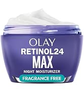 Olay Retinol Face Moisturizer, 24 MAX Anti-Aging Night Cream for Women, Fragrance-Free, Non Greas...