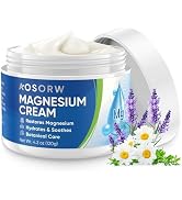 AOSORW Topical Magnesium Cream for Sleep– Soothing Magnesium Lotion for Legs, Feet, and Body – In...