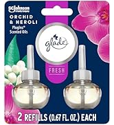 Glade PlugIns Refills Air Freshener, Scented and Essential Oils for Home and Bathroom, Orchid & N...
