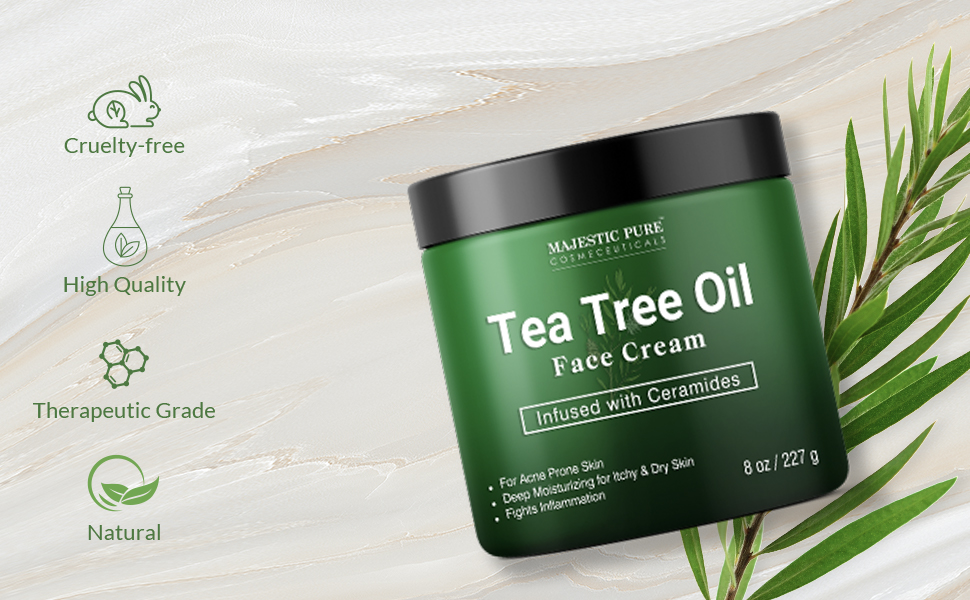 Tea tree oil face cream