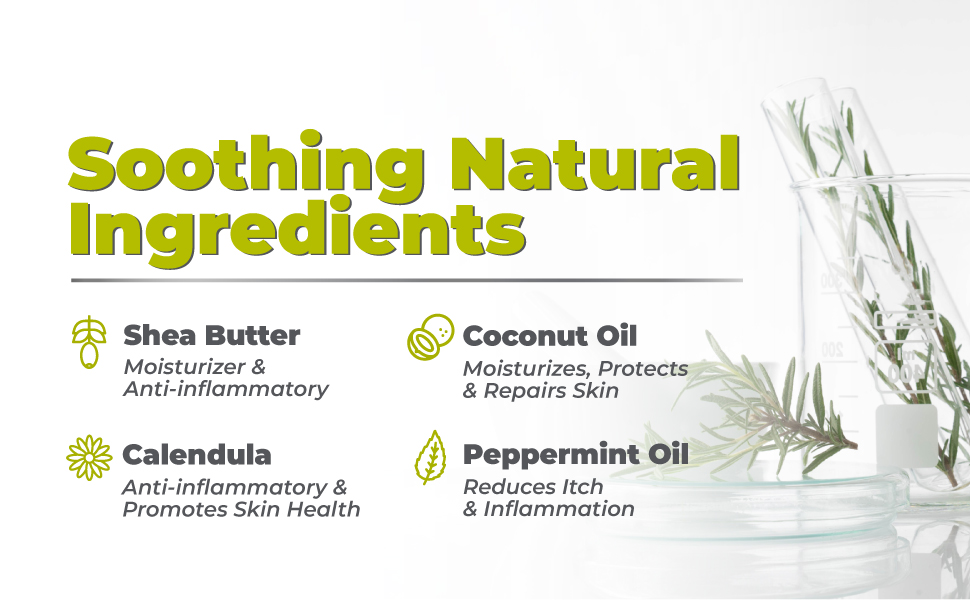 terrasil natural ingredients shea butter coconut oil calendula peppermint oil