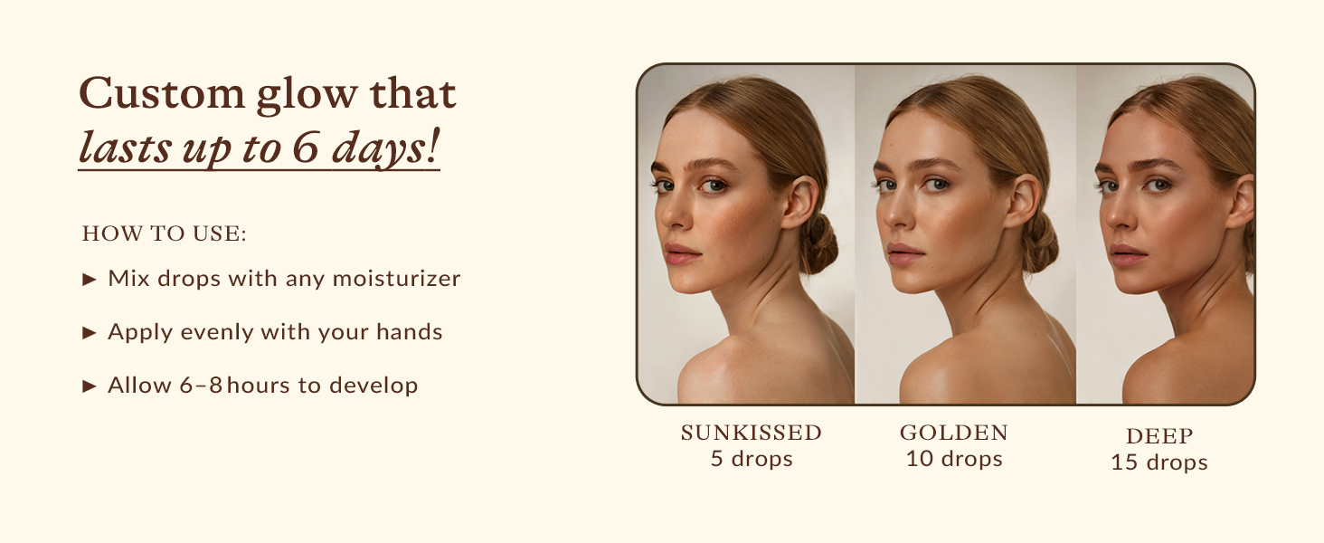 bronzing drops tanning drops face tanning drops self tanning drops bronzer drops tan drops tanning