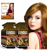 Herbishh Hair Coloring Shampoo with Argan Mask (10 Sachets + 1 Pouch) | 3-in-1 Dye, PPD-Free, Eas...