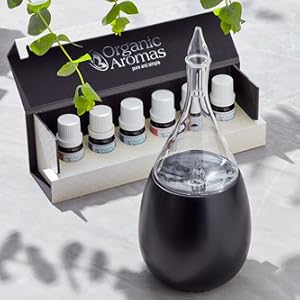 diffuser, essential oil, organic aromas, aromatherapy, raindrop