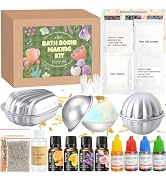 JUYRLE Bath Bomb Making Kit- 23Pcs DIY Bath Bombs for Women, Make Your Own SPA Products, Soap Mak...