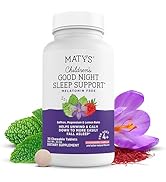 Matys Kids Good Night Sleep Support Chewable Tablets for Ages 4 Years +, No Melatonin Childrens S...