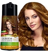 Herbishh Color Enriched Shampoo for Gray Hair - Long Lasting Hair Dye Formula and Conditioner (Go...