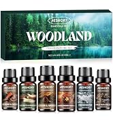 AESHORY Waldland Essential Oils Set for Diffuser 6 x 10 ml, Forest Aromatherapy Fragrance Oil Gift Set ...