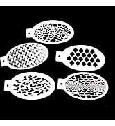 Bowitzki 5pcs Reusable Face Paint Stencils for Body Art Painting Halloween Party Makeup Temporary...