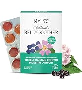 Matys Kids Belly Soother Lozenges for Ages 6 Years Old +, Yummy Black Currant Flavor, Stomach Ach...