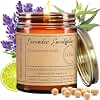 Lavender Eucalyptus Candles for Home Scented - 8oz Aromatherapy Candles for Relaxation Stress Relief Soothing Anxiety Non Toxic, Calming Candles Gifts for Women Great for Relaxing Bath Yoga Meditation