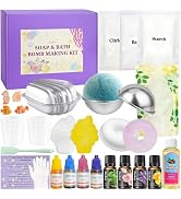 JUYRLE Soap & Bath Bomb Making Kit- 30Pcs 2-in-1 DIY Spa Making Kit for Kids, Make Your Own Bath ...