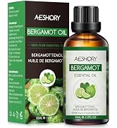 AESHORY Essential Oils Bergamot 50 ml, 100% Pure Natural Essential Oil in Therapeutic Q...