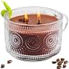 Caramel Coffee Candle for Home Scented, 11.3oz Natural Soy Wax Aromatherapy Candle, Up to 60 Hours Burning, Coffee Lover Gifts for Men Women,2 Wicks
