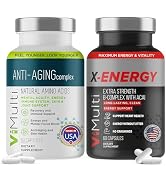 Vitmulti Ultimate Wellness Bundle: Anti-Aging Supplement Pills & Energy Supplements for Men and W...