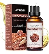 Aeshory Essential Oils Sandalwood 50 ml, 100% Natural Essential Aromatherapy Oil in Therapeuti...