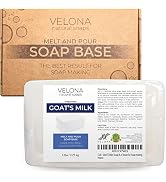 velona 5 LB - GOATS MILK Soap Base SLS/SLES free | Melt and Pour | Natural Bars For The Best Resu...