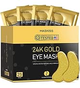Maskiss 24k Gold Under Eye Patches (25 Pairs), eye mask, Collagen Skin Care Products, Eye Patches...