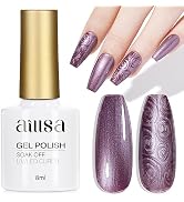 AILLSA Pearl Gel Nail Polish Mermaid Chrome Gel Polish Pearlescent Shell Thread Nail Gel Polish G...