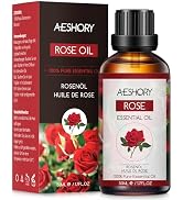 AESHORY Essential Oil 50 ml, Rose Essential Oil 100% Pure Natural Aromatherapy Oil in The...