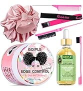Edge Control Wax Strong Hold Non-greasy Hair Styling Gel - Edge Wax No Flaking Edge Control for B...