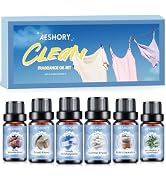 AESHORY Clean Essential Oils Set for Diffuser 6 x 10 ml, Aromatherapy Fragrance Oil Gift Set - Fris...