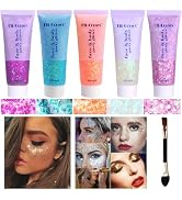 Body Glitter Face Glitter Gel: Singer Concerts Disco Festival Rave Accessories Face Glitter Makeu...