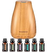 InnoGear Essential Oil Diffuser with Oils, 150ml Aromatherapy Diffuser with 6 Essential Oils Set,...