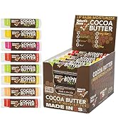 Nature's Bees (24 Count, 8 Flavors) Cocoa Butter Flavored Lip Balm Tubes Set Bulk Assortment Natu...