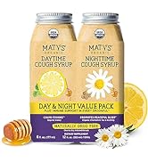 Matys Organic Adult Cough Syrup Day & Night Value Pack for Adults & Children 12 Years + Up, Sooth...