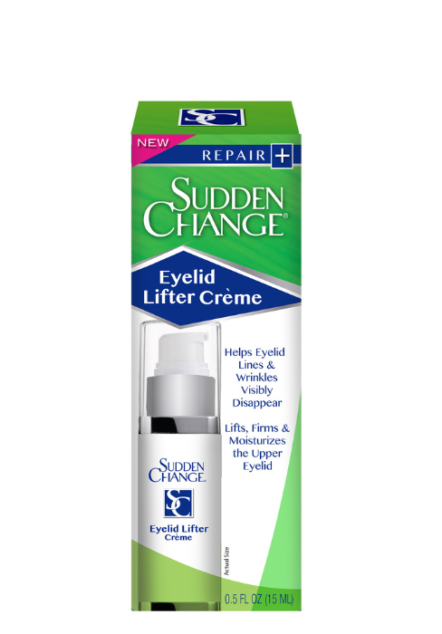 Sudden change eyelid lifter creme helps with puffy under eye bags