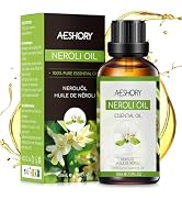 AESHORY Essential Oil Neroli Oil 50 ml, Orange Blossom Oil 100% Pure Natural Aromatherapy Oil in Th...
