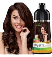 Herbishh Hair Color Shampoo for Gray Magic Dye Colors in Minutes Long Lasting 500ml 3-In-1 Color ...