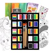 Bowitzki 21 Color Split Cake Face Paint Set Professional Face Painting Kit Kids Adults 10g One St...