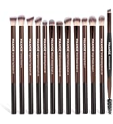 MAANGE 13 Pcs Makeup Brushes with Bag, Multi-functional Eye Makeup Brush Set Professional Blendin...