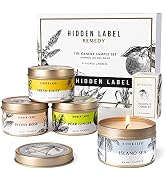 Hidden Label Scented Candles Gifts for Women, Remedy Collection Small Soy Candles 4pack 3.45oz Tr...