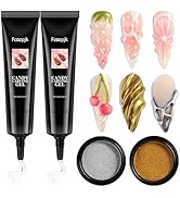 Fcozpjk 3D Sculpting Gel for Nail Art - 2PCS 10g Clear Liner Polish Carving Modeling Kit With Gol...
