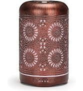 Essential Oil Aromatherapy Diffuser for Home Bedroom Office Metal Hollow Decorative Room Ultrason...