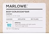MARLOWE. No. 102 Men's Body Scrub Soap 7oz (Variety Trio) | Best Exfoliating Bar for Men | Made w...