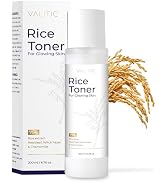 VALITIC Rice Toner - 75 Rice Extract Milky Toner for Face with Niacinamide, Heartleaf, Witch Haze...