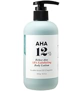VILLAGE11FACTORY AHA 12% Body Lotion, Exfoliating & Rejuvenating Formula with 12% Glycolic Acid a...