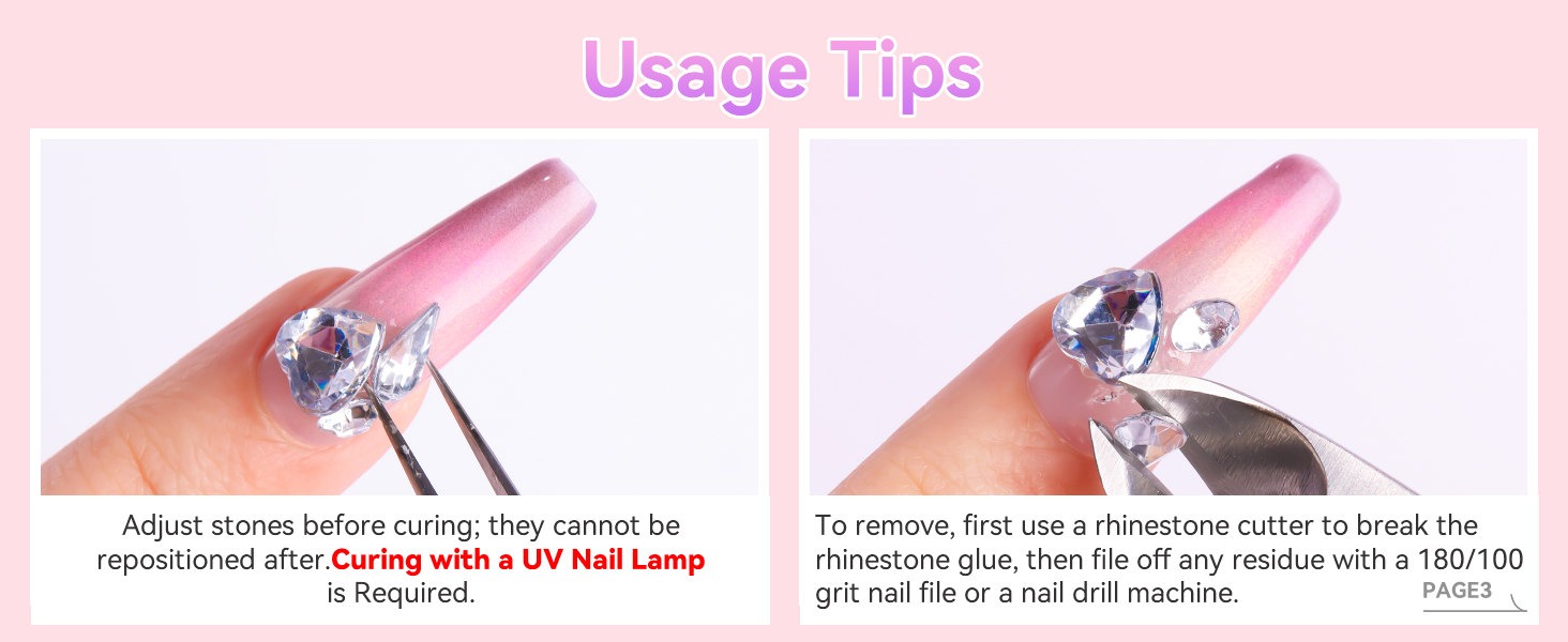 nail rhinestone glue
