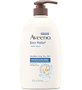 Aveeno Skin Relief Fragrance-Free Body Wash with Triple Oat Formula, Gentle Daily Cleanser for Se...